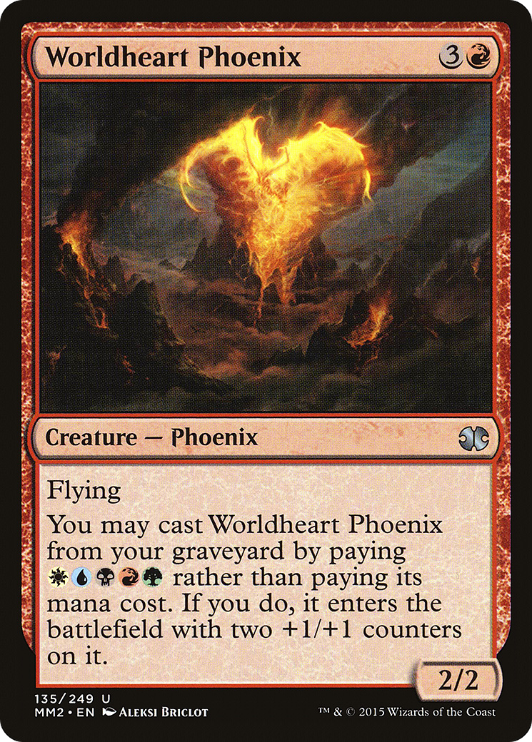 Worldheart Phoenix (135) Foil - Modern Masters 2015