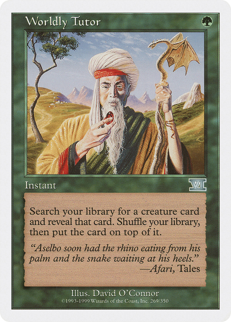 Worldly Tutor (269) - Classic Sixth Edition