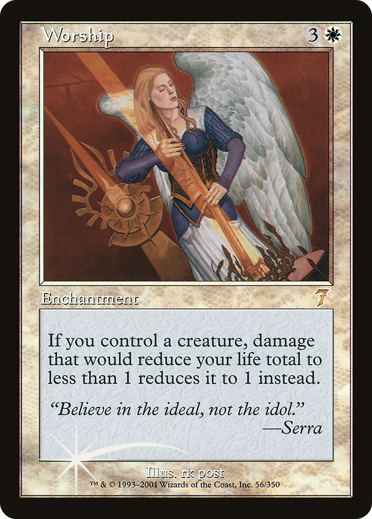 Worship (056) Foil - Seventh Edition