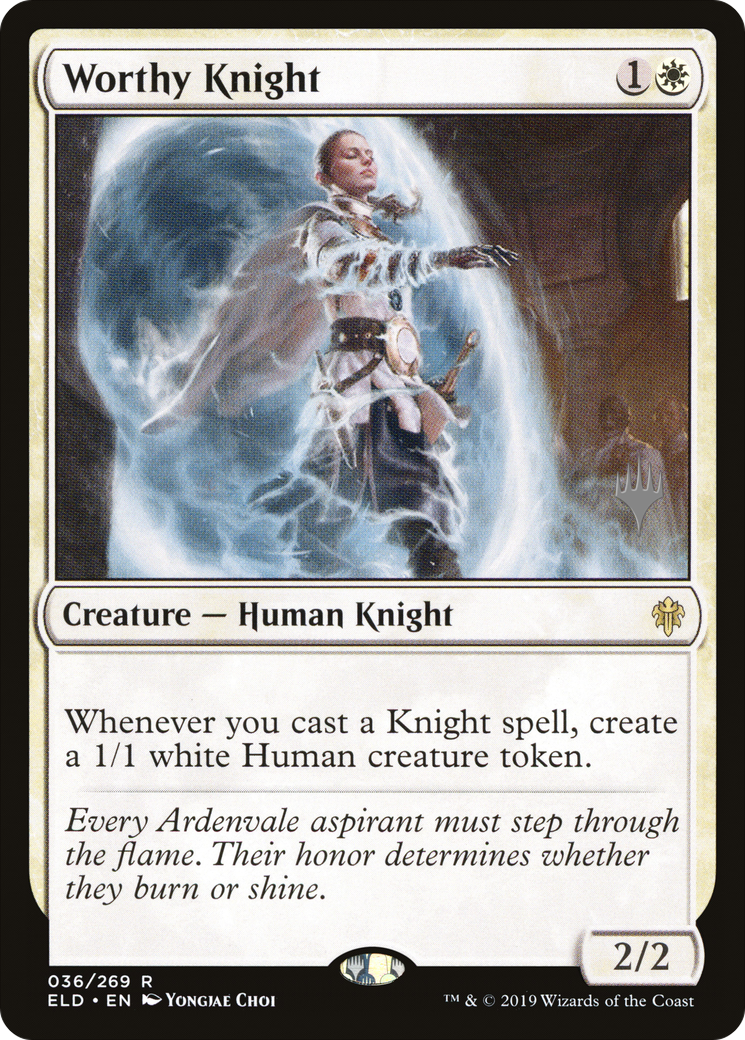 Worthy Knight (036) - Throne of Eldraine Promos Foil