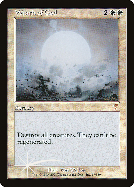 Wrath of God (057) Foil - Seventh Edition