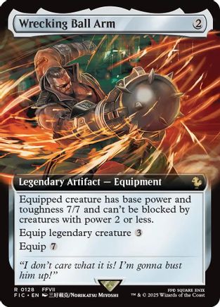 Wrecking Ball Arm (Extended Art) (128) Foil - Commander: FINAL FANTASY