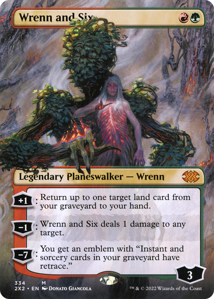 Wrenn and Six (Borderless) (334) Foil - Double Masters 2022