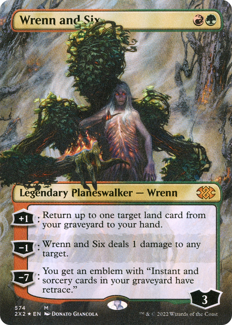 Wrenn and Six (Borderless) (574) Textured Foil - Double Masters 2022