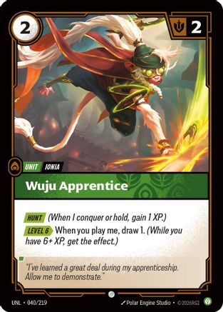 Wuju Apprentice (040) - Unleashed