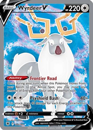 Wyrdeer V (Full Art) (180) Holofoil - Astral Radiance