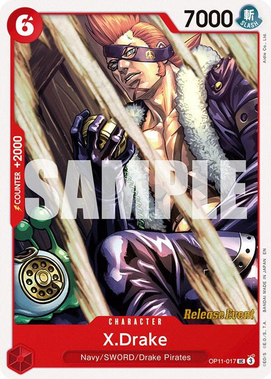 X.Drake (OP11-017) Release Event Cards