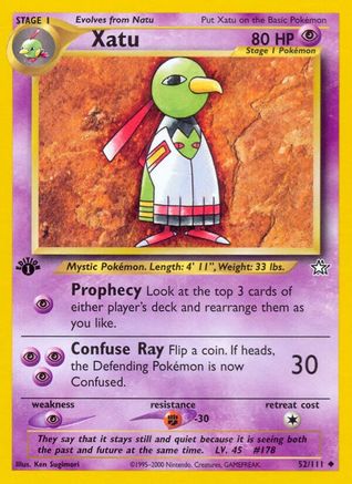 Xatu (52) (1st Edition) - Neo Genesis