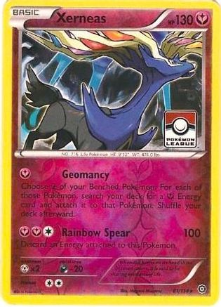Xerneas (Pokemon League) (81) Reverse Holofoil - League & Championship Cards