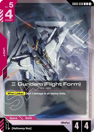 Xi Gundam (Flight Form) (GD03-036) Holofoil - Steel Requiem