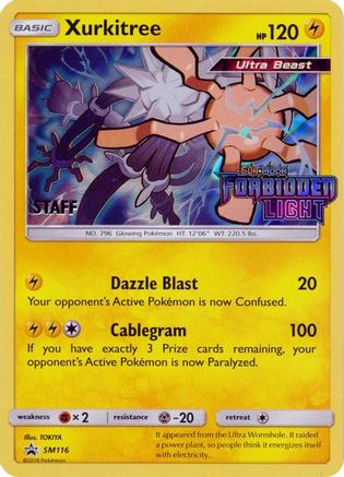 Xurkitree (Prerelease) [Staff] (SM116) Holofoil - Black Star Promos