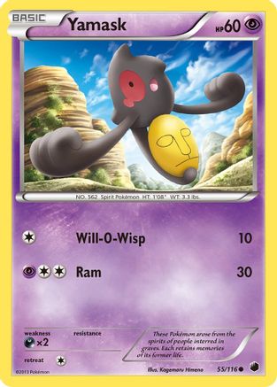 Yamask (55) Reverse Holofoil - Plasma Freeze