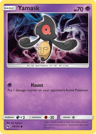 Yamask (99) Reverse Holofoil - Lost Thunder