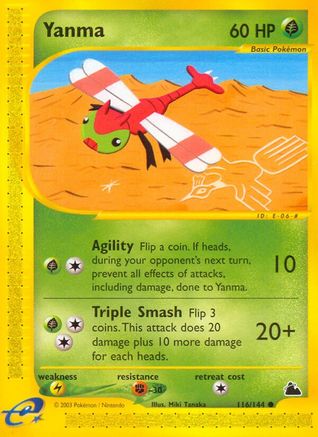 Yanma (116) Reverse Holofoil - Skyridge