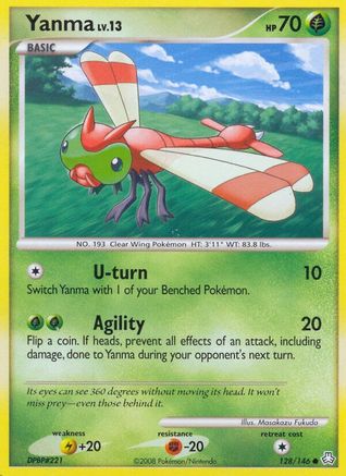 Yanma (128) Reverse Holofoil - Legends Awakened