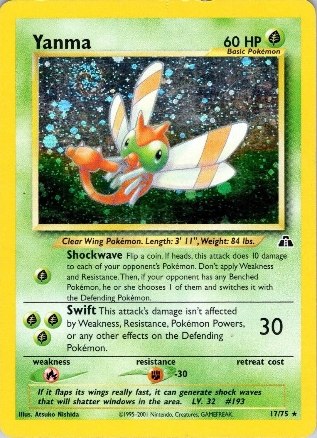 Yanma (17) (Unlimited) Holofoil - Neo Discovery