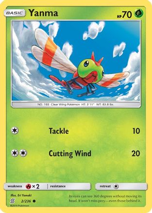 Yanma (2) Reverse Holofoil - Unified Minds