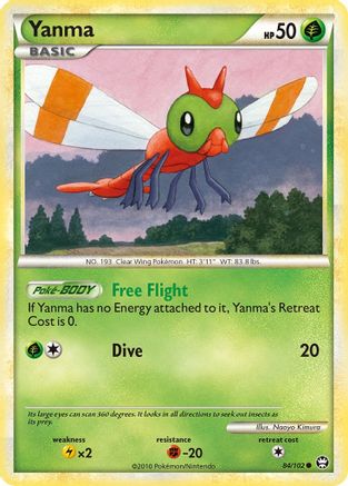 Yanma (84) Reverse Holofoil - Triumphant
