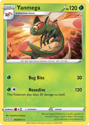 Yanmega (2) Reverse Holofoil - Shining Fates