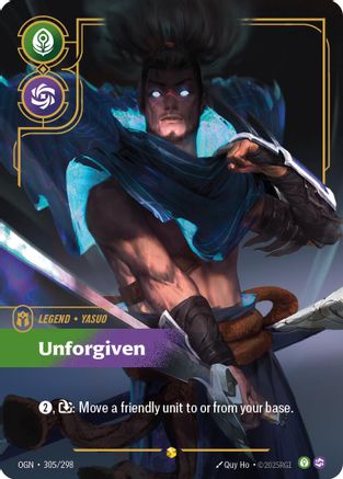 Yasuo – Unforgiven (Showcase) (305) Foil - Origins