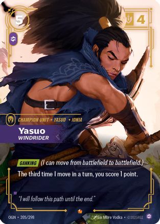 Yasuo – Windrider (205) Foil - Origins