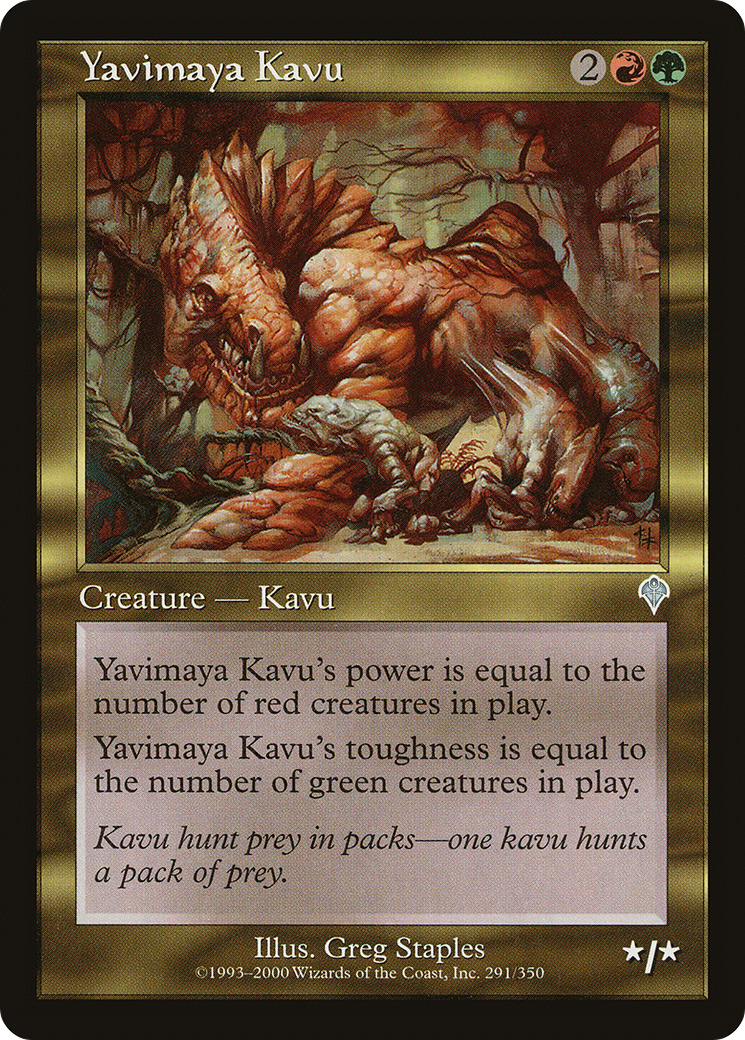 Yavimaya Kavu (291) Foil - Invasion