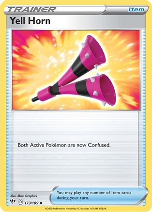 Yell Horn (173) Reverse Holofoil - Darkness Ablaze