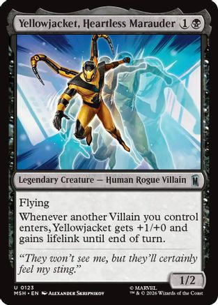 Yellowjacket, Heartless Marauder (123) Foil - Marvel Super Heroes