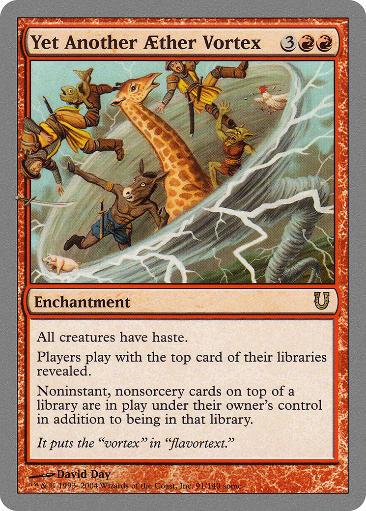 Yet Another Aether Vortex (091) Foil - Unhinged