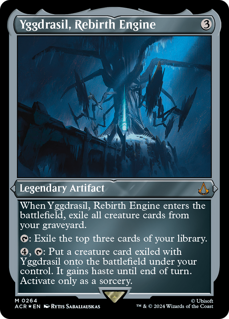 Yggdrasil, Rebirth Engine (264) Etched Foil - Assassin's Creed