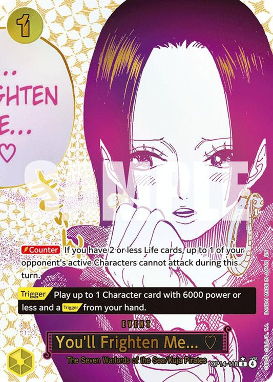 You'll Frighten Me... (Alternate Art) (OP14-118) Foil