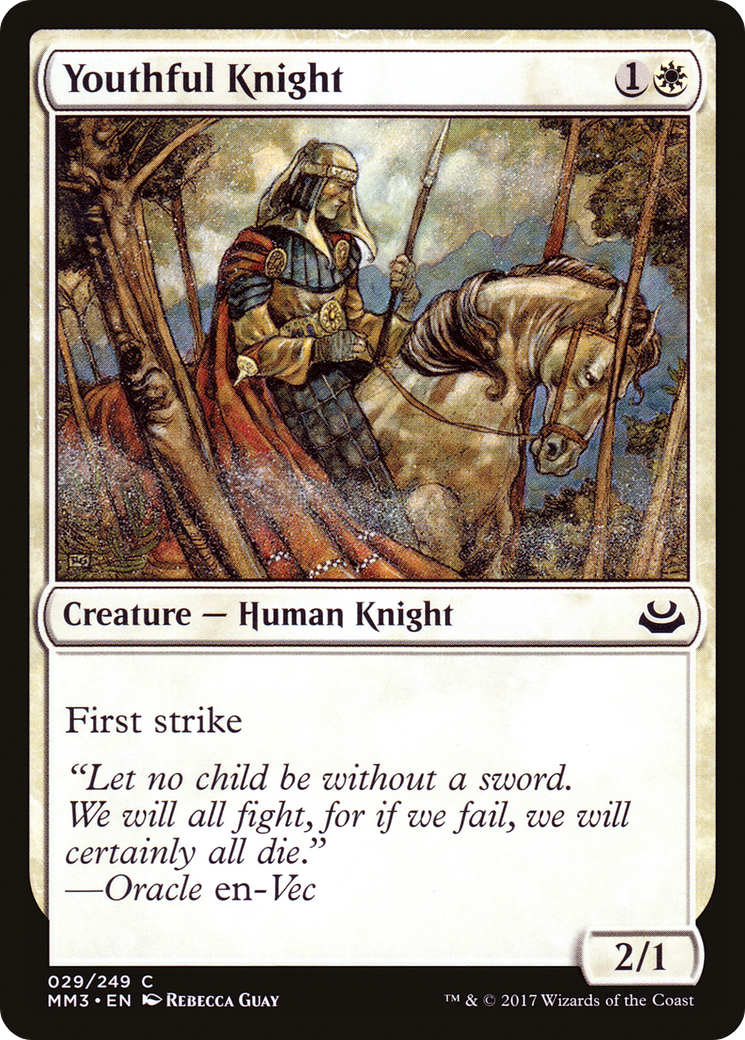 Youthful Knight (029) Foil - Modern Masters 2017