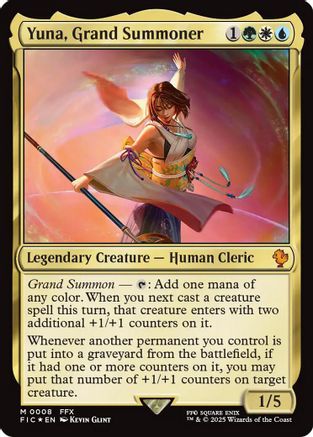 Yuna, Grand Summoner (008) - Commander: FINAL FANTASY