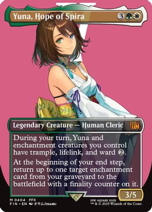 Yuna, Hope of Spira (Borderless) (404) Foil - FINAL FANTASY