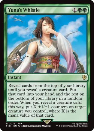 Yuna's Whistle (075) Surge Foil - Commander: FINAL FANTASY