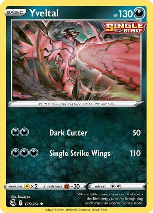 Yveltal (175) Reverse Holofoil - Fusion Strike