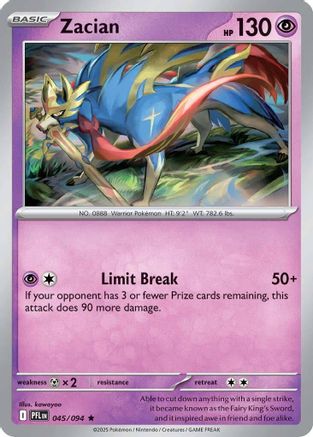 Zacian (45) Holofoil - Phantasmal Flames