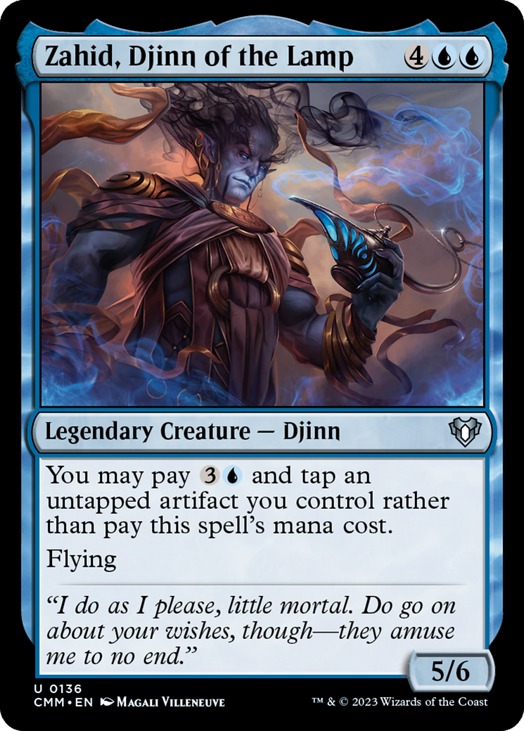 Zahid, Djinn of the Lamp (136) - Commander Masters