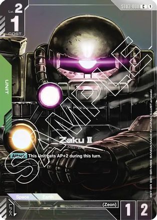 Zaku II (Premium Card Collection) (ST03-008) Holofoil - Gundam Promotional Cards
