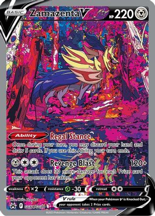 Zamazenta (Alternate Full Art) V (GG54) Holofoil - Crown Zenith