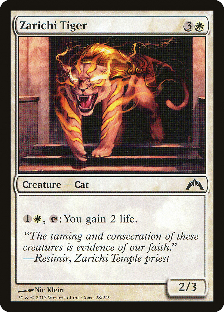 Zarichi Tiger (028) Foil - Gatecrash