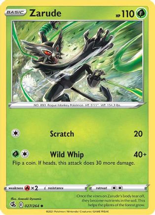 Zarude (27) Reverse Holofoil - Fusion Strike