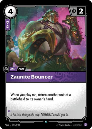 Zaunite Bouncer (188) - Origins