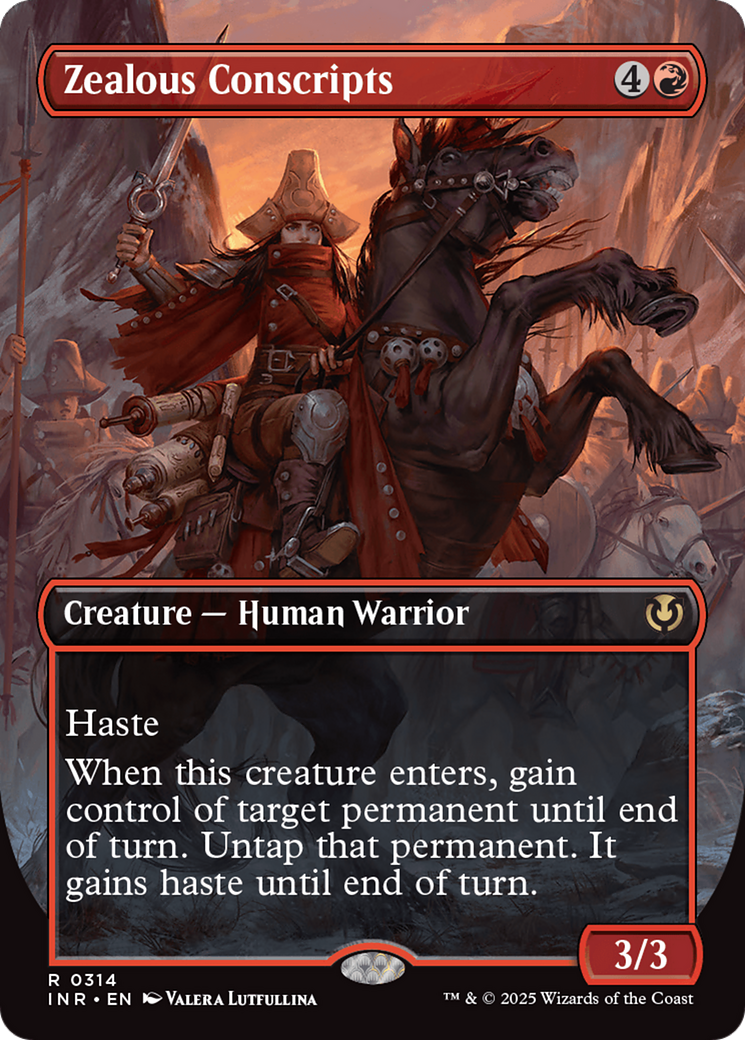Zealous Conscripts (Borderless) (314) - Innistrad Remastered
