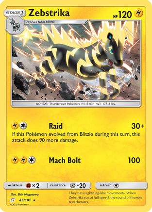 Zebstrika (45) Reverse Holofoil - Team Up