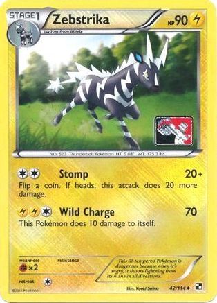 Zebstrika (League Promo) (42) Reverse Holofoil - League & Championship Cards