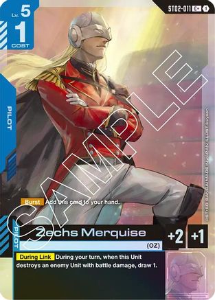 Zechs Merquise (C+) (ST02-011) Holofoil - Starter Deck 02: Wings of Advance