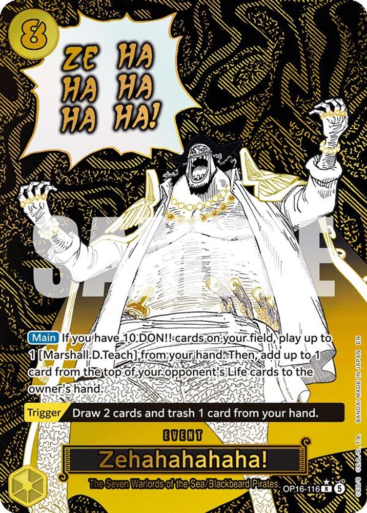 Zehahahahaha! (Alternate Art) (OP16-116) Foil