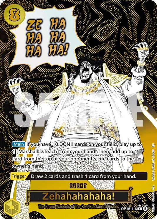 Zehahahahaha! (Alternate Art) (OP16-116) Foil