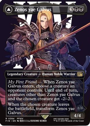 Zenos Yae Galvus // Shinryu, Transcendent Rival (Borderless) (384) Foil - FINAL FANTASY